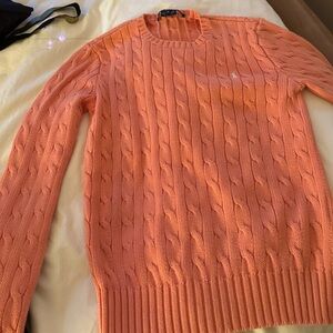 Ralph Lauren Sport Coral Cable Knit Sweater